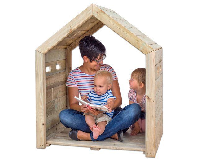houten speelhuis kinderopvang