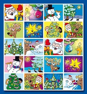 stickers kerst