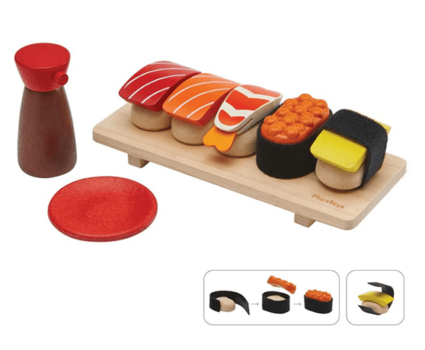 houten sushi set