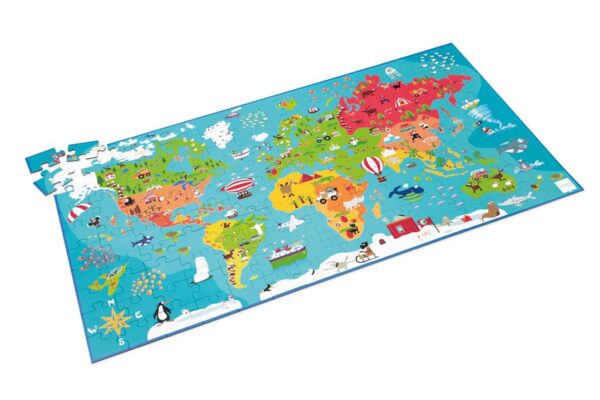 wereldkaart puzzel