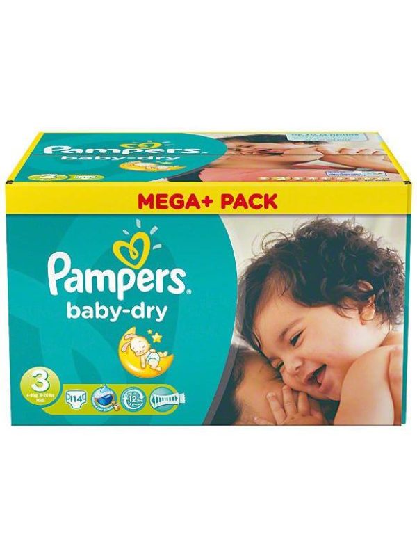 Pampers Baby Dry aanbieding Maandbox 222 luiers maat 3 foto 1