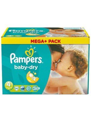 Pampers Baby Dry aanbieding maat 4 Maandbox 120 luiers