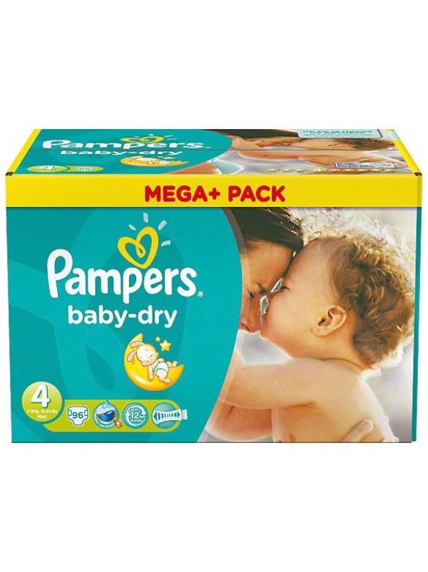 Pampers Baby Dry aanbieding maat 4 Maandbox 204 luiers foto 1