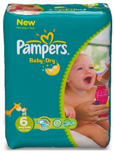 Pampers Baby-Dry maat 6 - 124 stuks