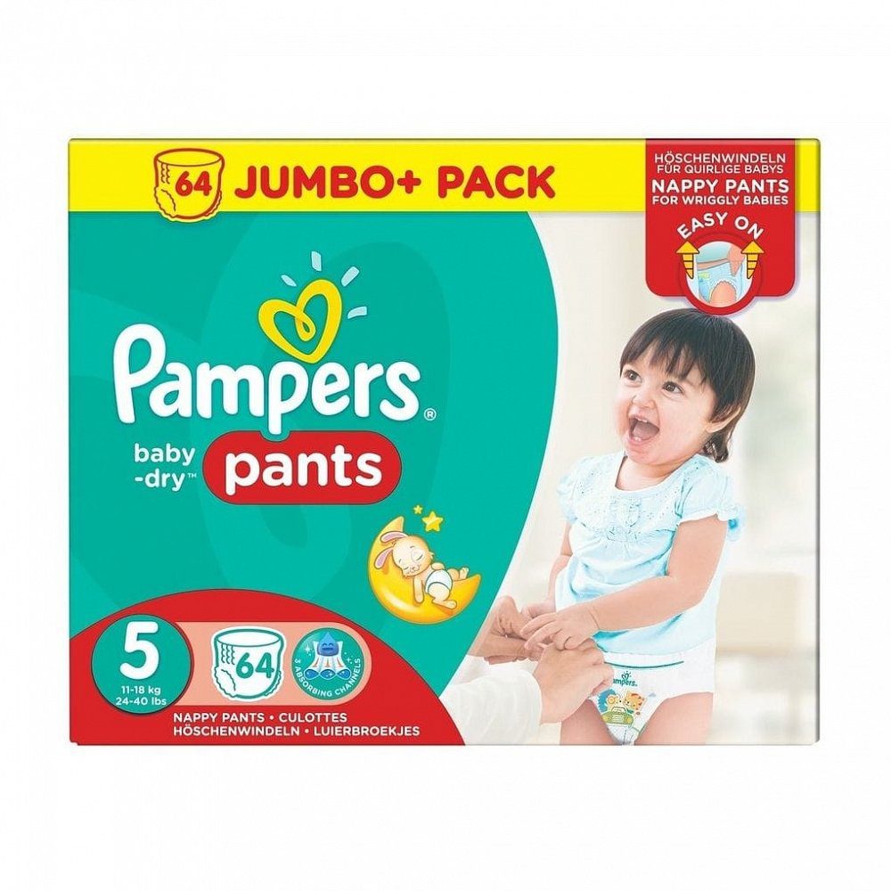 Pampers Baby Dry luierbroekjes maat 5 64 luiers