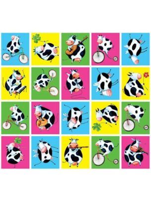 Stickers serie 4 – Grappige koeien