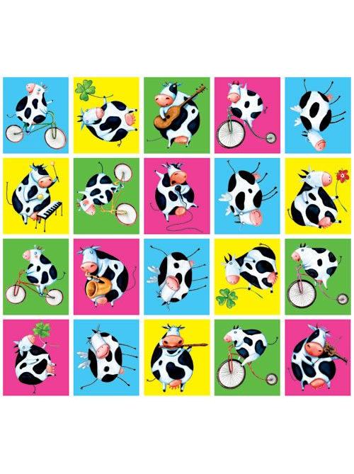 Stickers serie 4 - Grappige koeien