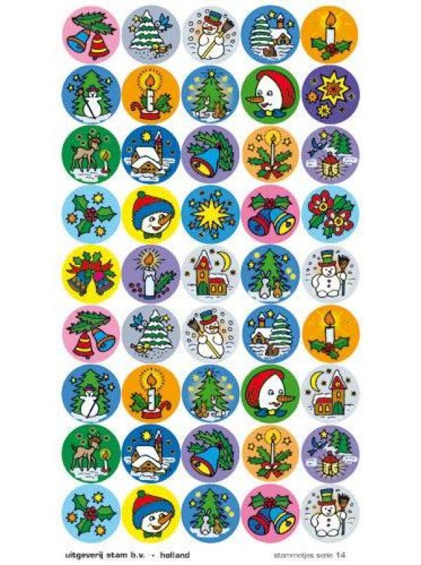 Stickers serie 14 – Kerst foto 1