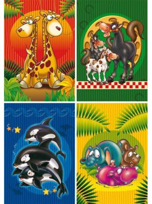 Ansichtkaarten serie 2444 – grappige dieren