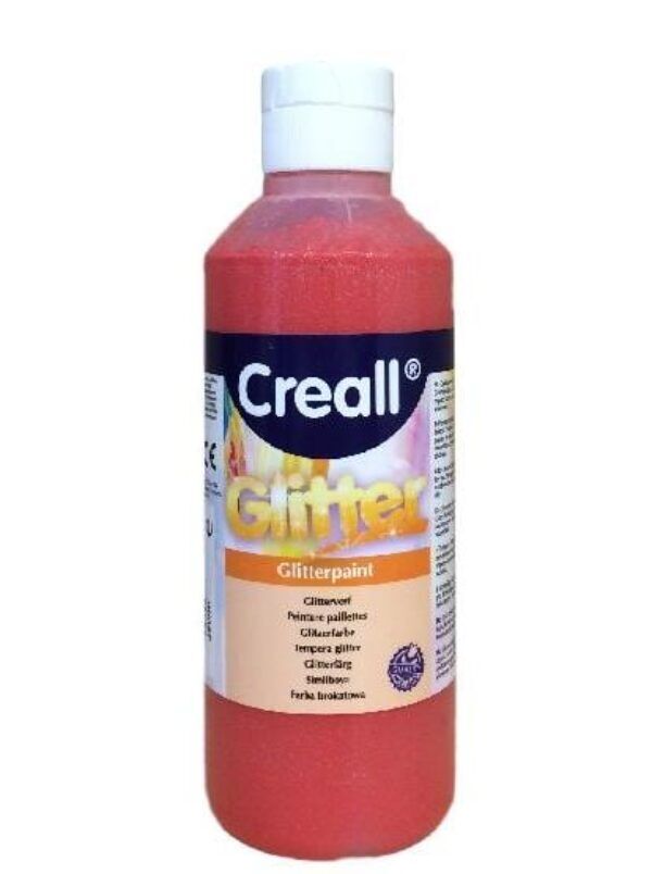 Creall glitterverf 250 ml 05 rood