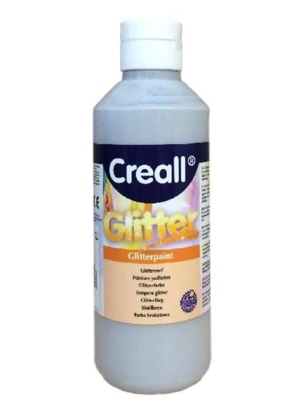 Creall glitterverf 250 ml 20 zilver