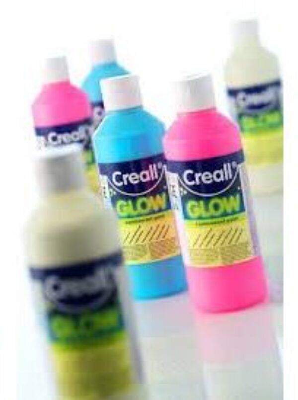 Creall glow in the dark verf 250 ml assortiment