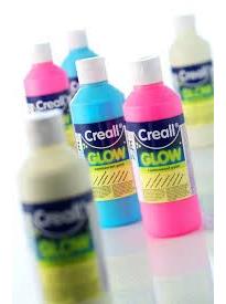 Creall glow in the dark verf 250 ml assortiment