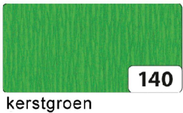 Crepepapier 50 cm x 2,5 meter 10 vouw lichtgroen