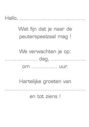 Oproepkaarten serie 835 Peuterpeelzaal – Uk & Puk foto 2