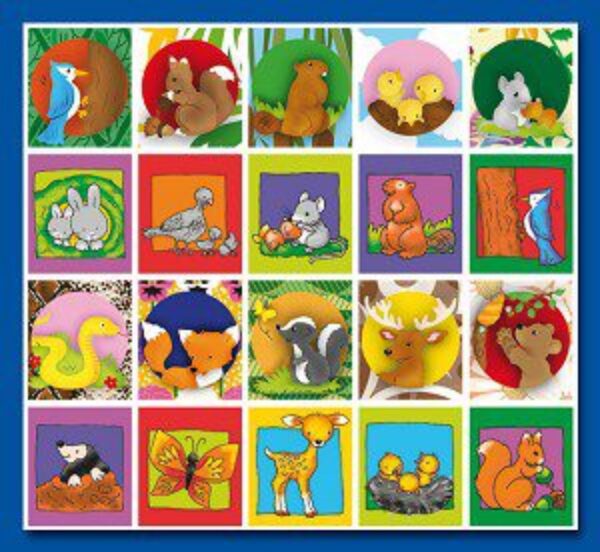 Stickers serie 109 – Bos dieren foto 1