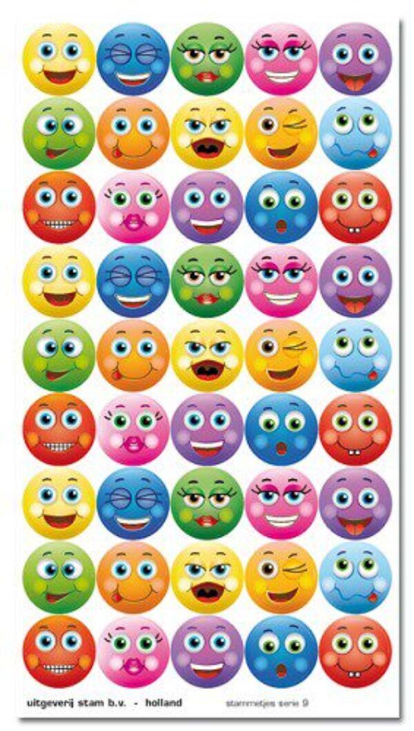 Stickers serie 9 – gezichtjes