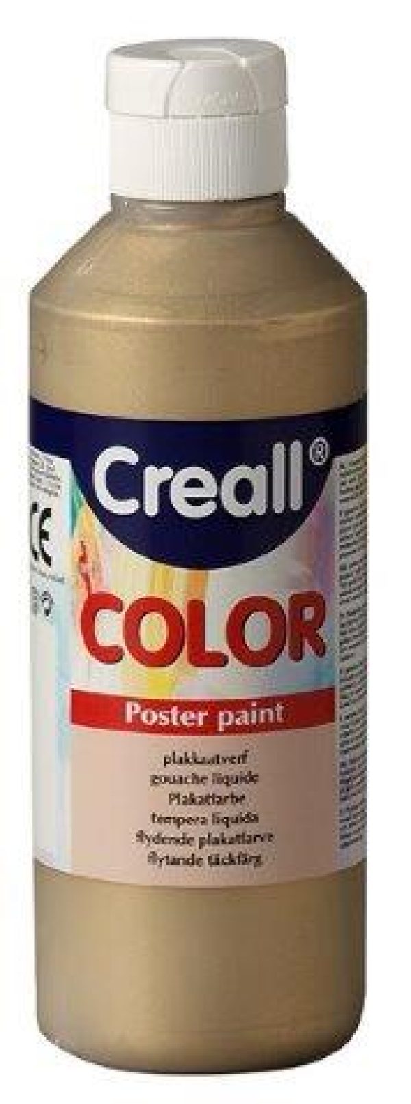 Creall Basic color plakkaatverf 500 ml goud foto 1