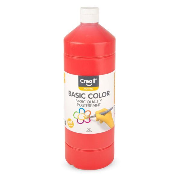 Creall color plakkaatverf 1000 ml – 05 lichtrood