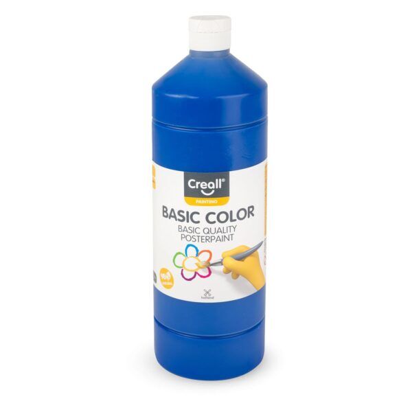 Creall Basic color plakkaatverf 1000 ml – 12 Royal Blue