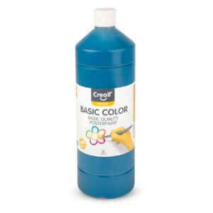Creall Basic color plakkaatverf 1000 ml - 13 turquoise