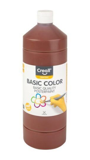 Creall Basic color plakkaatverf 1000 ml – 18 lichtbruin
