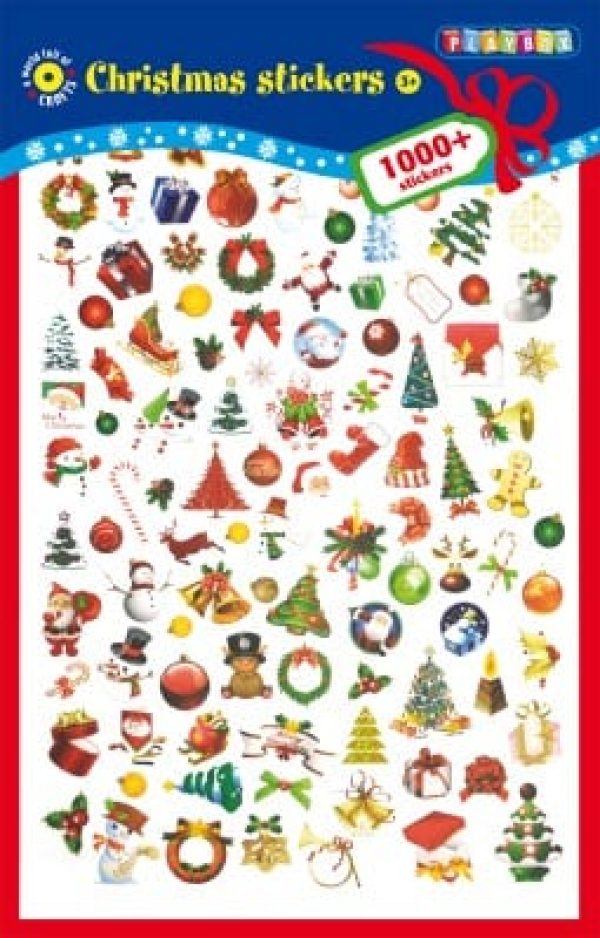 1000 kerst stickers foto 1