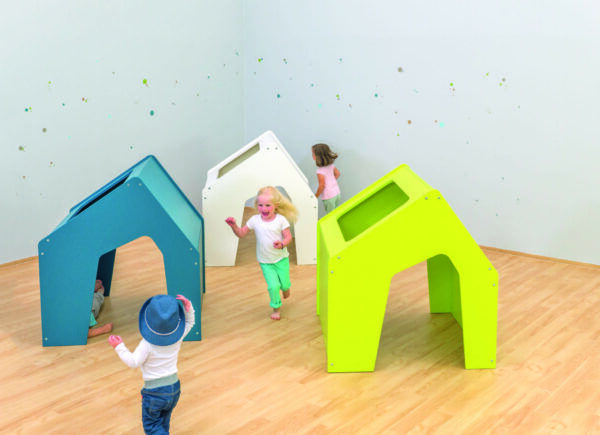 EduCasa speelhuisje lime groen 108,5 x 100 x 100 cm