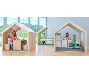 EduCasa Speelhuis XXL lime 170 x 174 x 124 cm foto 2