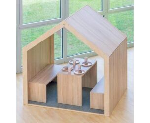 EduCasa Speelhuis XXL eiken 170 x 174 x 124 cm