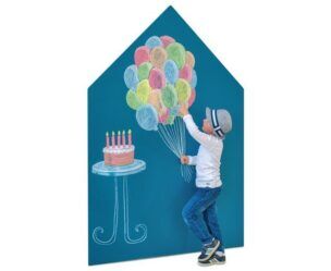 EduCasa wandhuis met schoolbord – krijtbord petrol