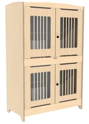 Duoslaper Top-line met draaihek 124 x 62 x 188 cm – Berken