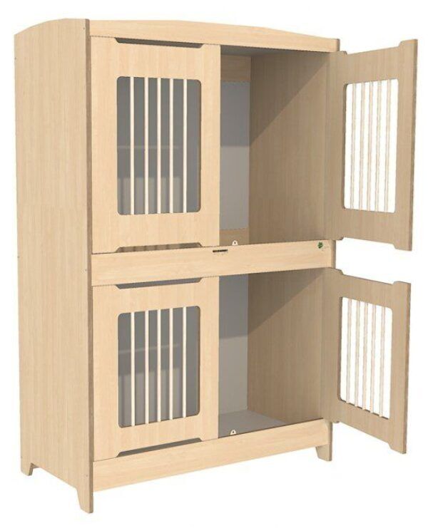 Duoslaper Top-line met draaihek 124 x 62 x 188 cm – Berken