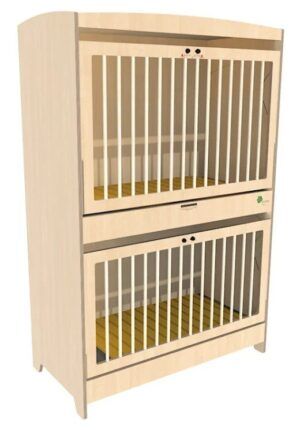 Duoslaper Top-line met kantelhek 124 x 62 x 188 cm – Berken