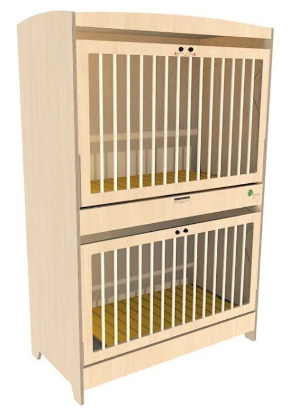 Duoslaper Top-line met kantelhek 124 x 62 x 188 cm – Berken