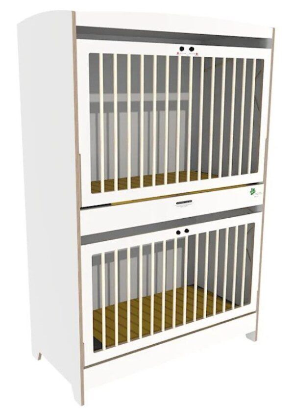 Duoslaper Top-line met kantelhek 124 x 62 x 188 cm – Wit