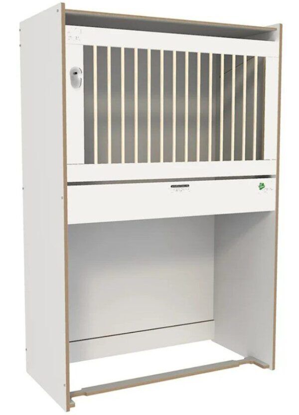 Hoogslaper Basic-line met kantelhek 124 x 64 x 188 cm – Wit