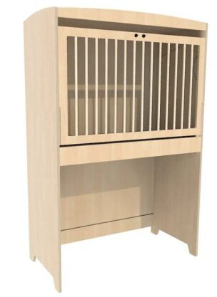 Hoogslaper Top-line met kantelhek 124 x 62 x 188 cm – Berken