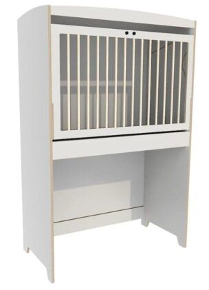 Hoogslaper Top-line met kantelhek 124 x 62 x 188 cm – Wit