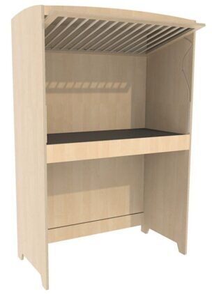 Hoogslaper Top-line met kantelhek 124 x 62 x 188 cm – Berken foto 2