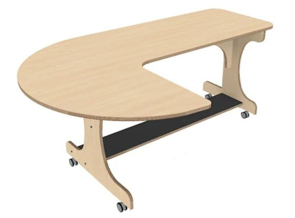 Hoogzit Ergo J-tafel 180 cm – Berken