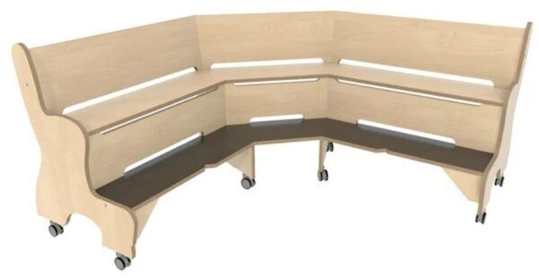 Hoogzit Ergohoekbank – Berken