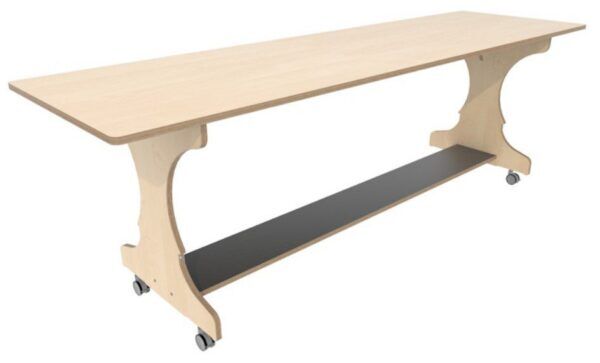 Hoogzit Ergotafel 220 x 64 cm – Berken