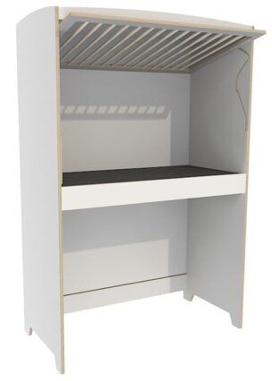 Hoogslaper Top-line met kantelhek 124 x 62 x 188 cm – Wit foto 2