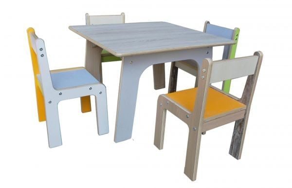 Keukenhof tafel BSO 80 x 80 x 60 cm – Kleur foto 1