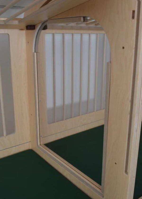 Hoge Duobox met spijlen – Wit