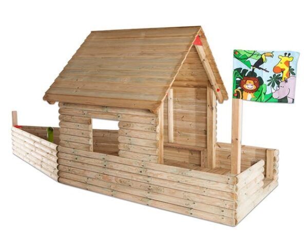 Houten Speeltoestel boot groot