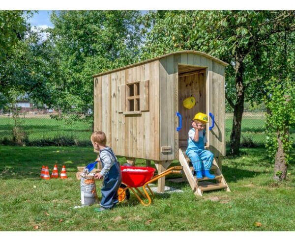 Houten Bouwwagen- trailer 186 x 118 x 198 cm