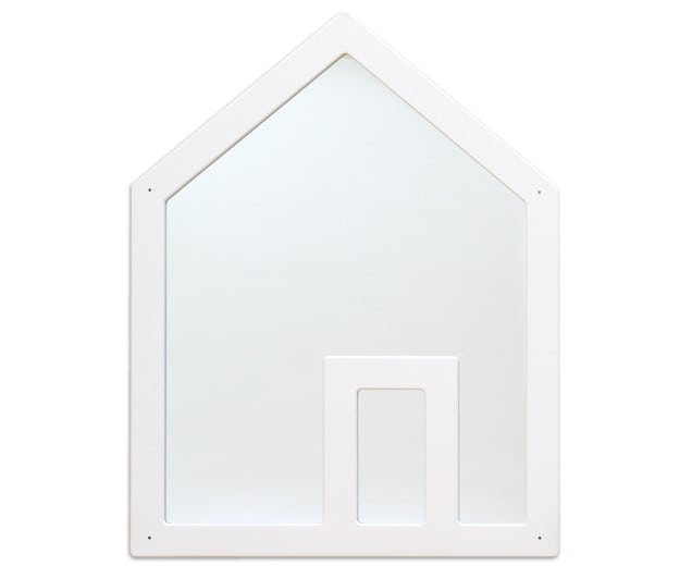 EduCasa wandspiegel huis wit - 98 x 76 cm