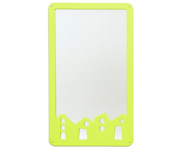 EduCasa wandspiegel stad lime groen – 129 x 76 cm